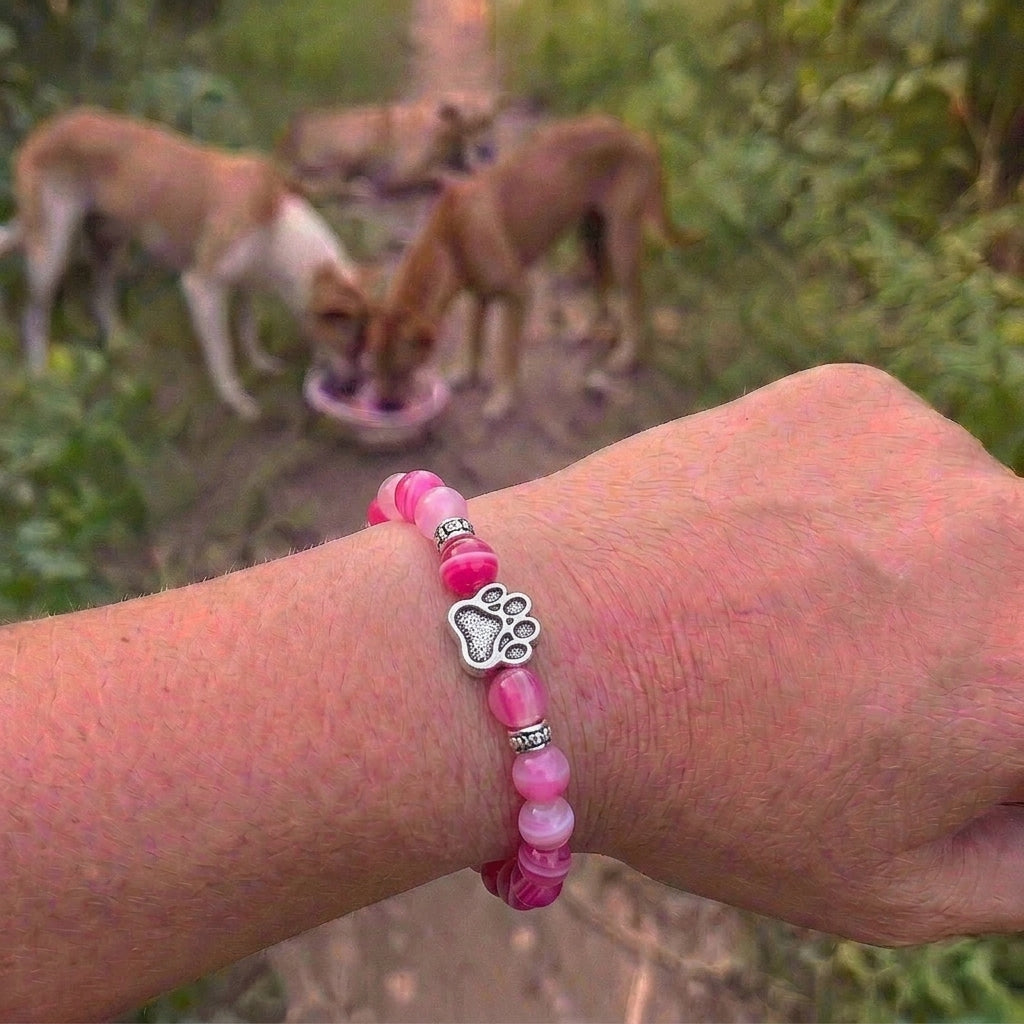 Armband – Rosa agat