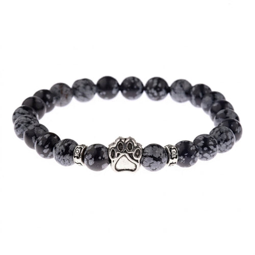 Armband – Snöobsidian